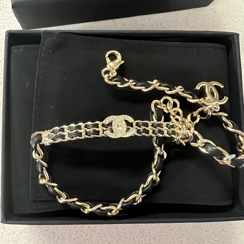 Chanel Leather Chain Chocker 2022